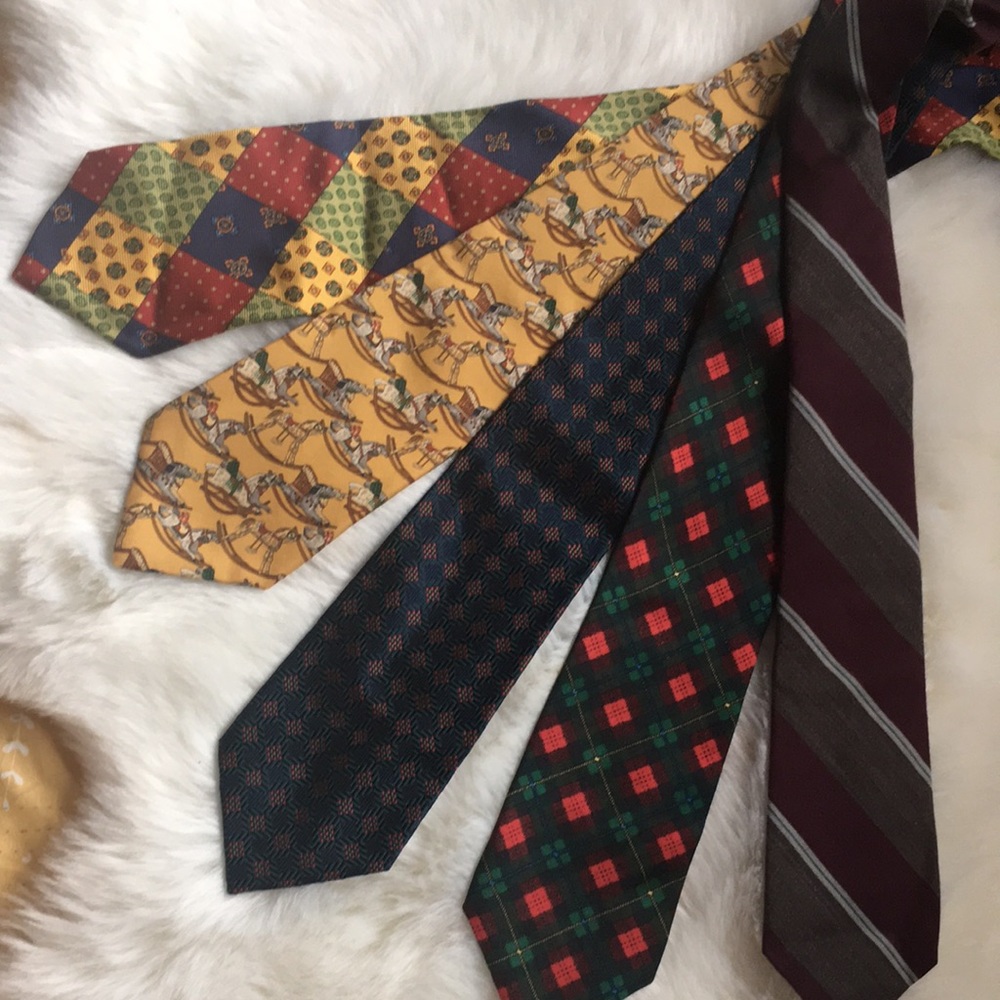 “ESCAPE” FROM THE ORIGINAL NORM THOMPSON 5 MENS TIES